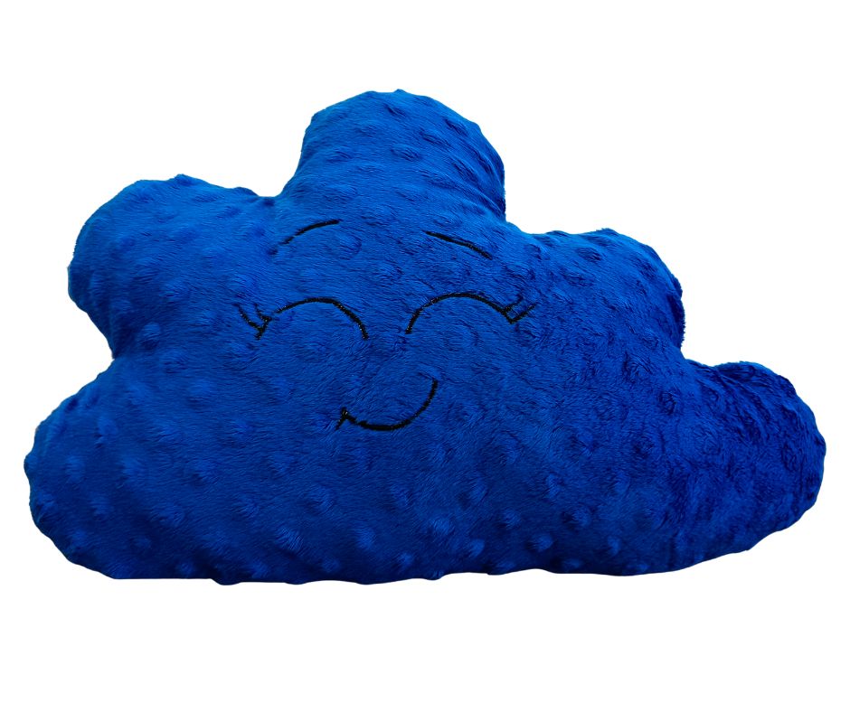 Poduszka dekoracyjna Chmurka Niebieski/Indygo Minky