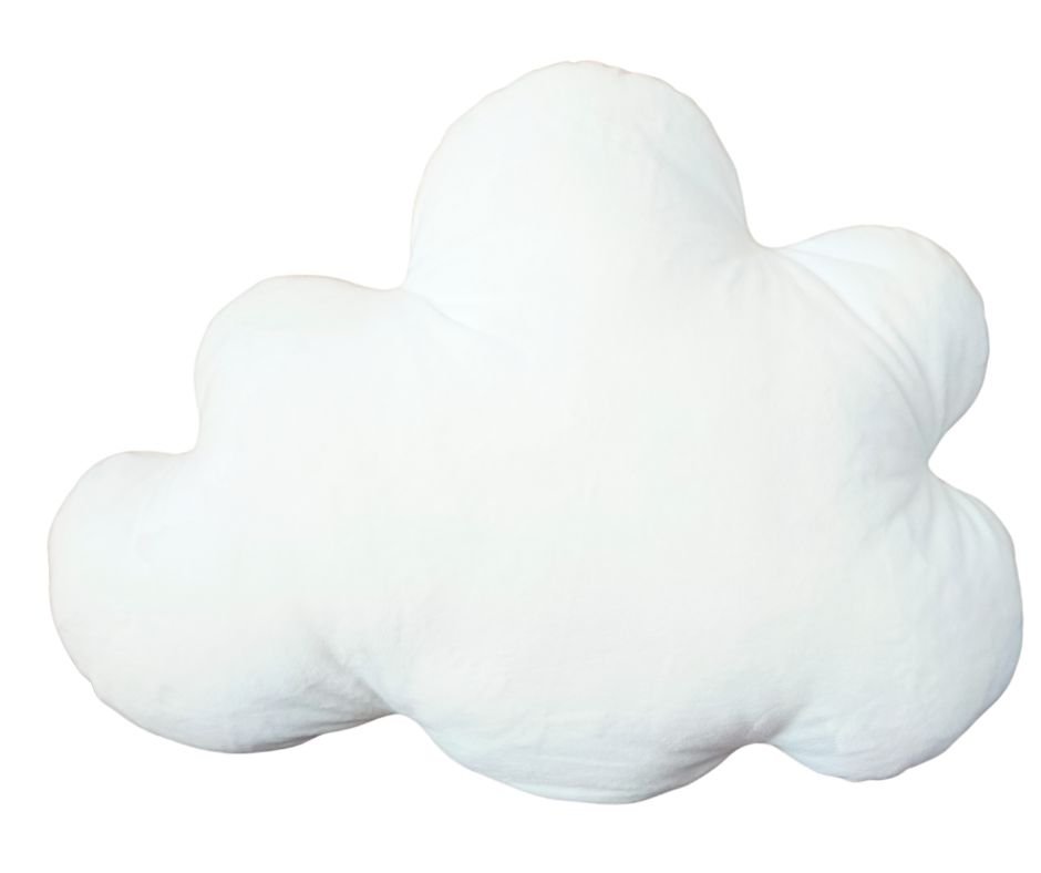 Poduszka dekoracyjna Chmurka Plusz - Śmietankowa Biel