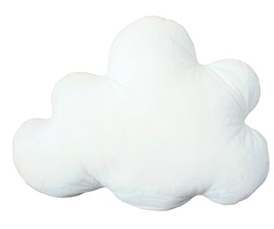 Poduszka dekoracyjna Chmurka Plusz - Śmietankowa Biel