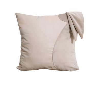 Miękka Poduszka dekoracyjna Jasiek Królik Lulu Beżowy 40x40 bawełna plusz