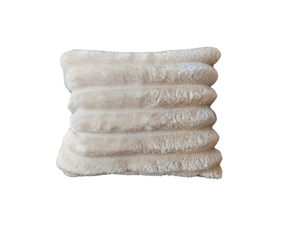 Miękka pluszowa poduszka dla psa do legowiska zabawy Ecru/Beż