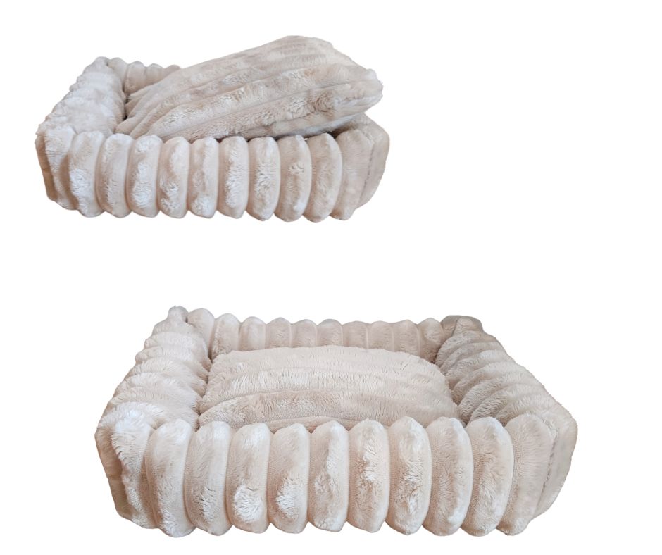 Miękkie Posłanie legowisko dla Świnki Morskiej Fretki 32x25cm Ecru Premium