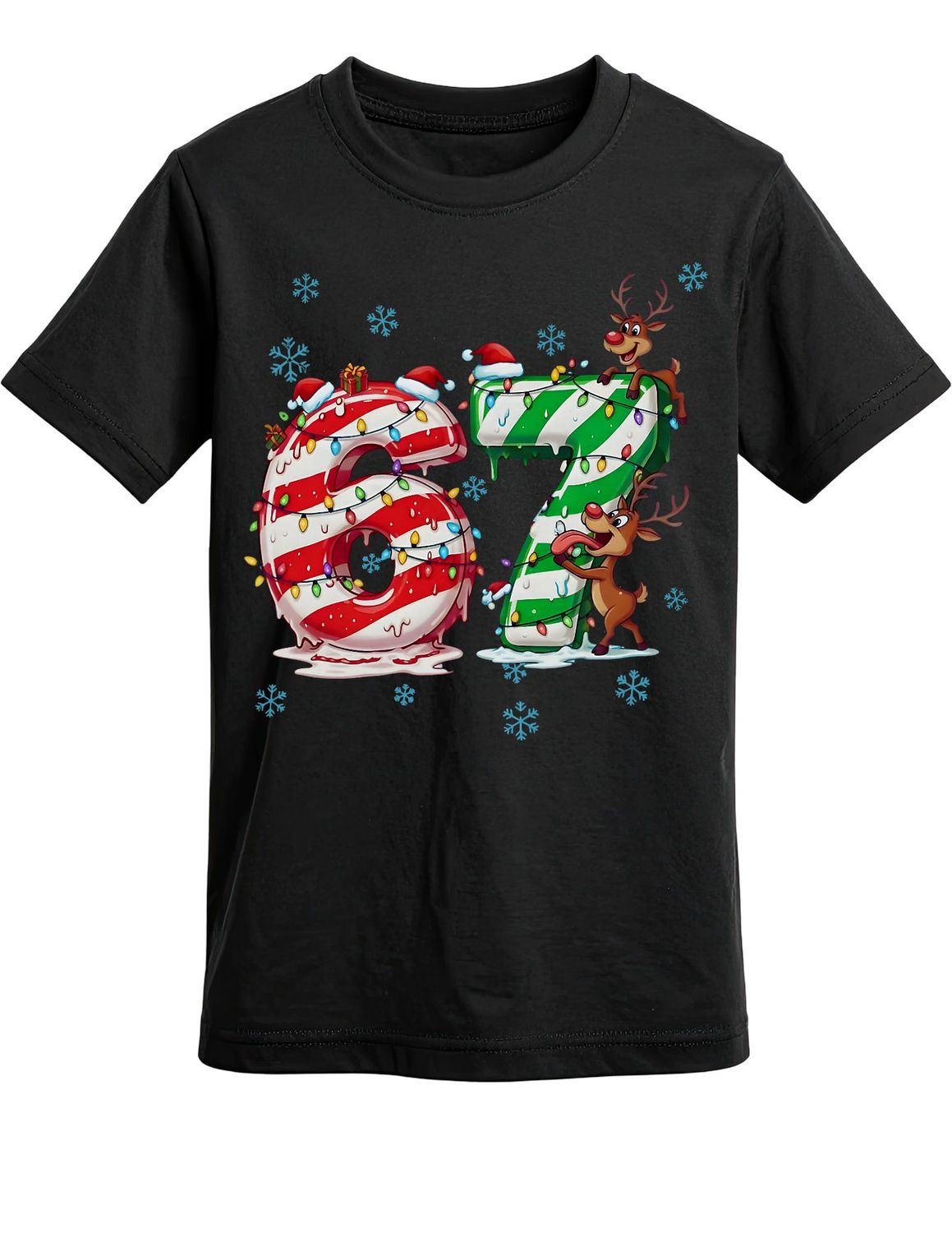Christmas Lights 67 Tri-Blend Tee