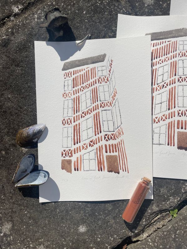 Rouen in Burnt Sienna