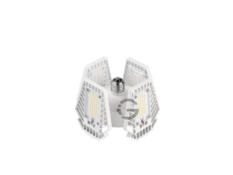 4 Panels Foldable LED Garage Light - White