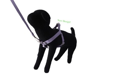 Eco-Friendly Bamboo 'Dual Clip' Step-In Dog Harness - Spring Lilac