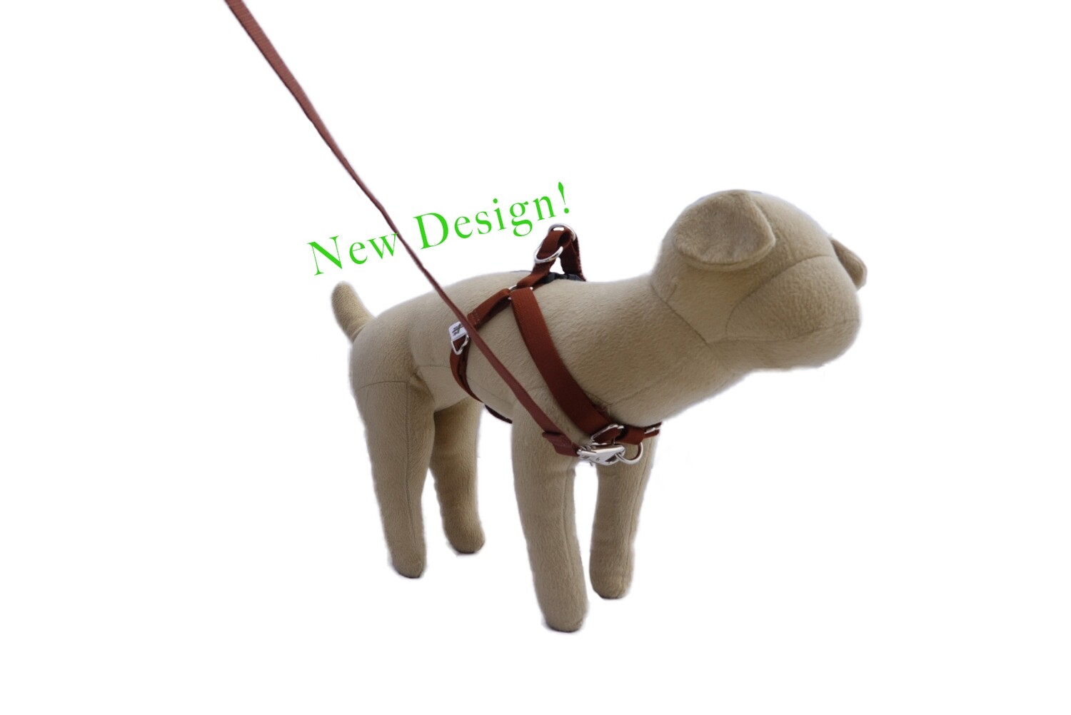 Eco-Friendly Bamboo 'Dual Clip' Step-In Dog Harness - Tree Bark