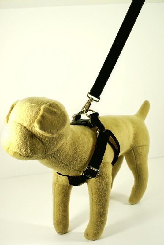 Eco Friendly Bamboo Single Layer Step-In Dog Harness - Midnight
