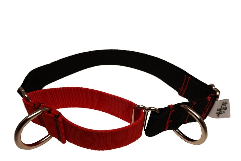 Eco Friendly Bamboo Single Layer Martingale Dog Collar - Valentine&#39;s