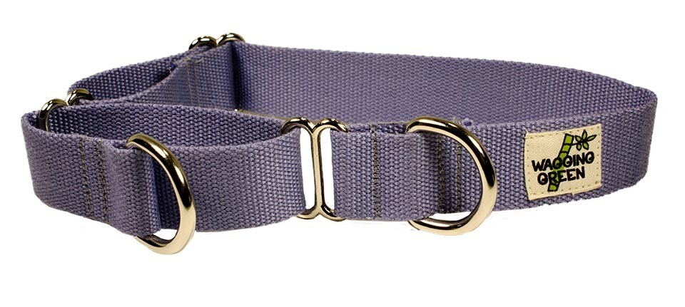Eco Friendly Bamboo Single Layer Martingale Dog Collar - Spring Lilac