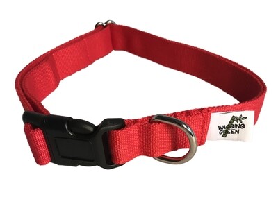 Eco Friendly Bamboo Double Layer Dog Collar - Berry