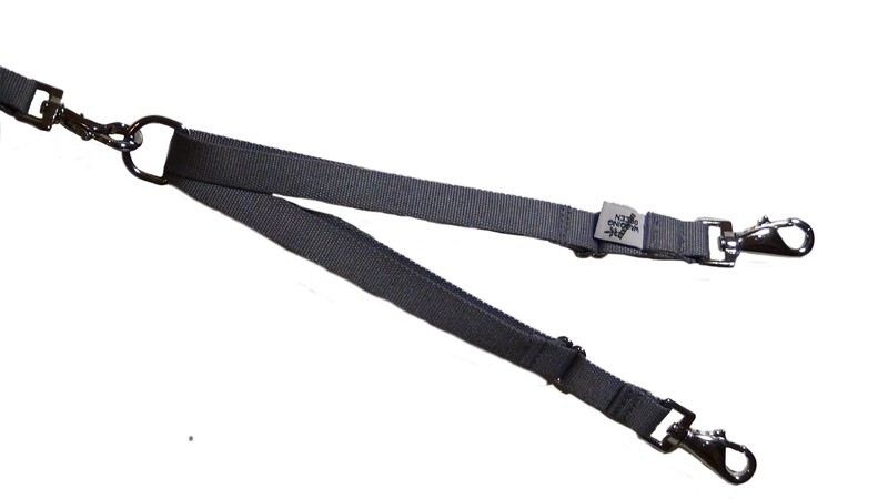 Eco Friendly Bamboo Tandem Leash Accessory - Pebble