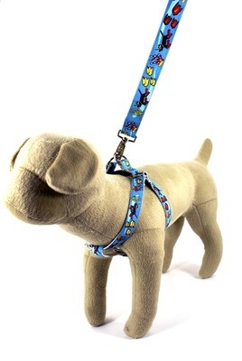 Eco Friendly Bamboo Saving The Earth Collection Dog Harness - Making Waves