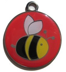 Blank ID Tags for Dog Collars - Honey Bee
