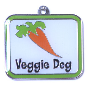 Blank ID Tags for Dog Collars - Veggie Dog