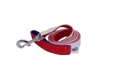 Eco Friendly  Bamboo Eco Hip Series Dog Leash - Red, White & Blue