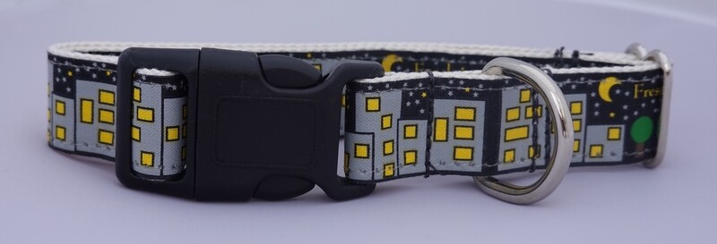Eco Friendly Bamboo Saving The Earth Series Buckle Collar - Fresh in the City (1&quot; wide Medium - Clearance)