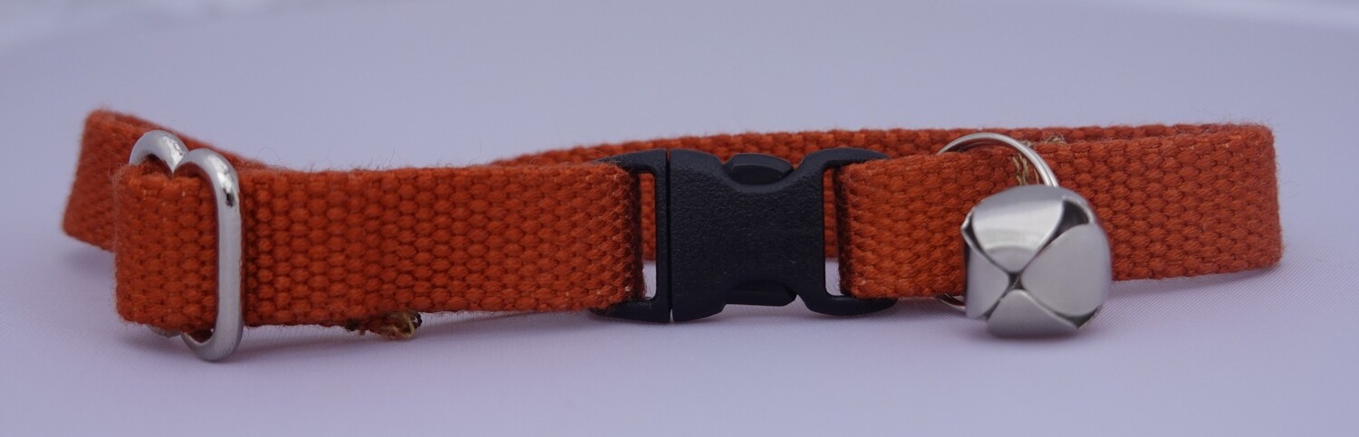 Eco Friendly Bamboo Cat Collar - Burnt Orange (Clearance) Eco Friendly Bamboo Cat Collar - Burnt Orange (Clearance)