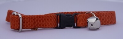 Eco Friendly Bamboo Cat Collar - Burnt Orange (Clearance)