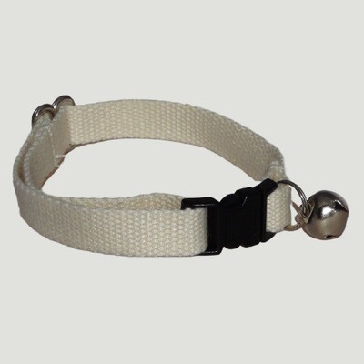 Eco Friendly Bamboo Cat Collar - Natural (undyed)