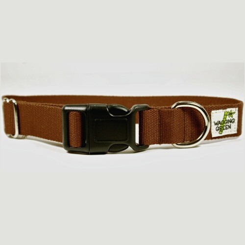 Eco Friendly Bamboo Single Layer Dog Collar - Tree Bark