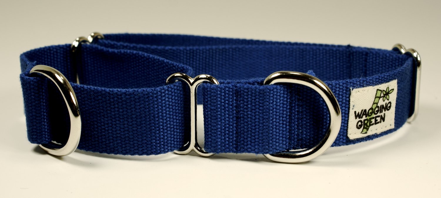 Eco Friendly Bamboo Martingale Dog Collar - Twilight
