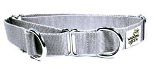 Eco Friendly Bamboo Martingale Dog Collar - Pebble Grey