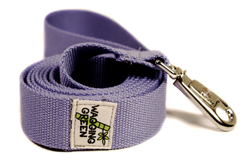 Eco Friendly Bamboo Single Layer Dog Leash - Spring Lilac (Small Button Hook - Clearance)