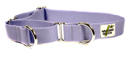 Eco Friendly Bamboo Double Layer Martingale Dog Collar - Spring Lilac