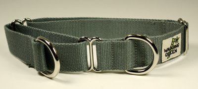Eco Friendly Bamboo Double Layer Martingale Dog Collar - Pebble