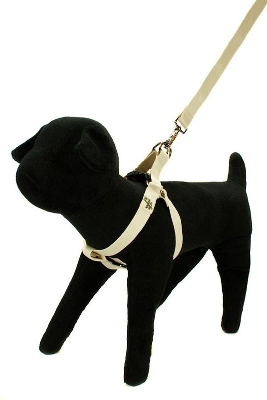 Eco Friendly Bamboo Double Layer Step-In Dog Harness - Natural (undyed)