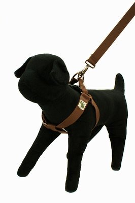 Eco Friendly Bamboo Single Layer Step-In Dog Harness - Tree Bark