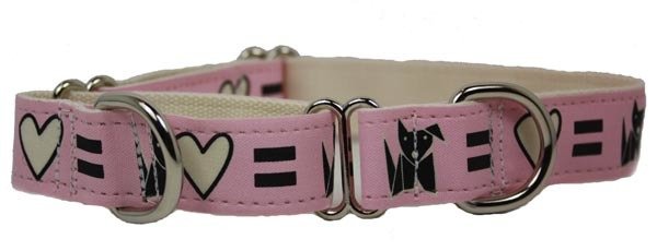 Eco Friendly Bamboo Saving The Earth Collection Martingale Collar - Love Dog