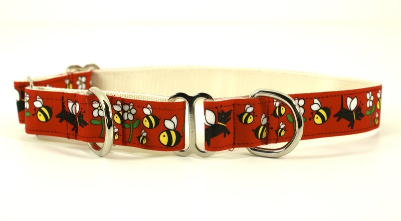 Eco Friendly Bamboo Saving The Earth Collection Martingale Collar - Honey Bee