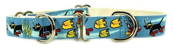 Eco Friendly Bamboo Saving The Earth Collection Martingale Collar - Making Waves