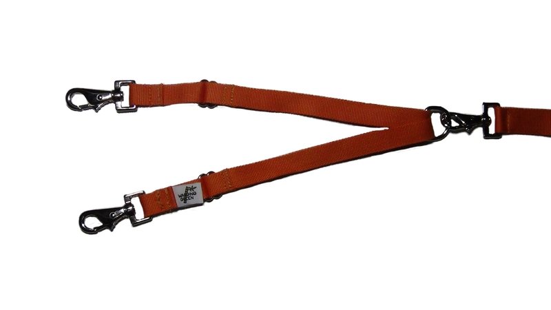 Eco Friendly Bamboo Tandem Leash Accessory - Falling Leaves