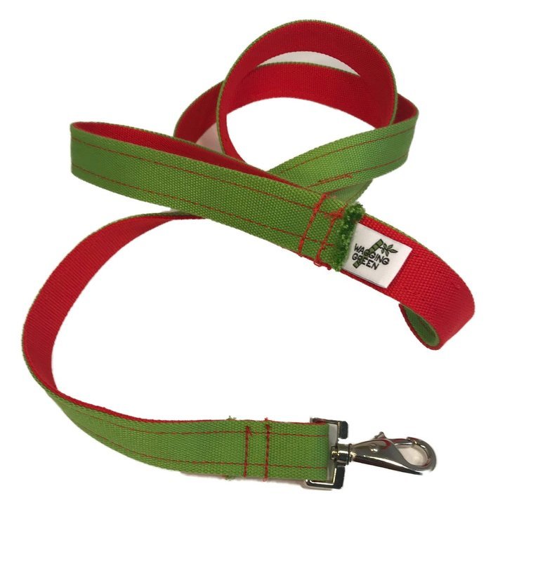Eco Friendly  Bamboo Eco Hip Collection Dog Leash - Yuletide (1&quot; WIDE - CLEARANCE)