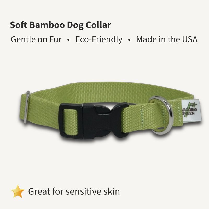 Bamboo Zen - Bamboo Dog Collar | Soft, Adjustable, Eco-Friendly