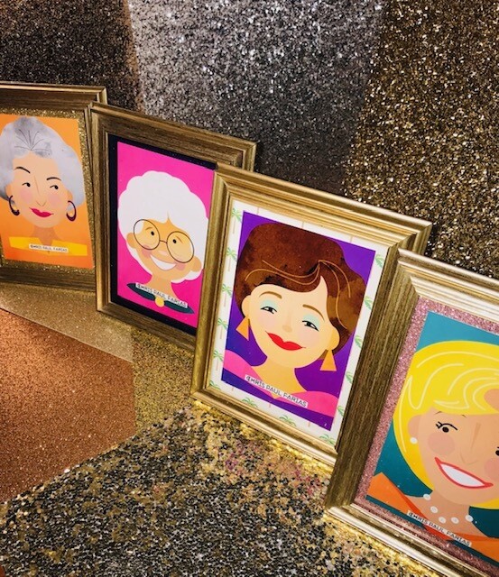 Framed Golden Girls Inspired Prints