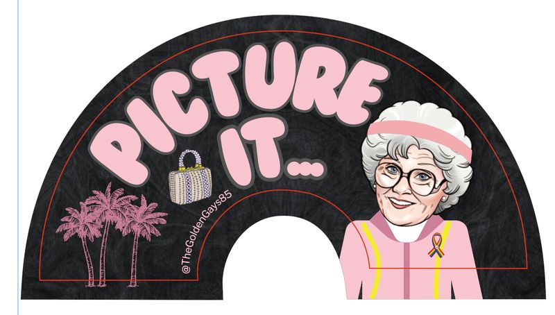 Fan - Clack Fan - #TokenSophia clack fan - Pink - Picture it