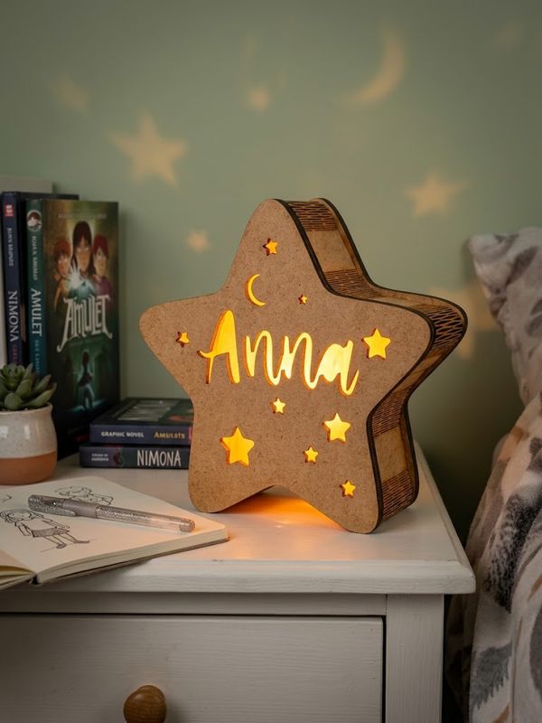 Luz nocturna Estrella personalizada con nombre