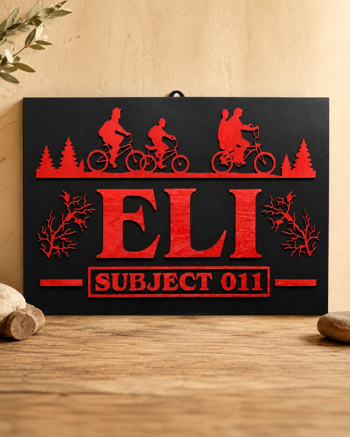 Placa personalizada Stranger Things Subject 011