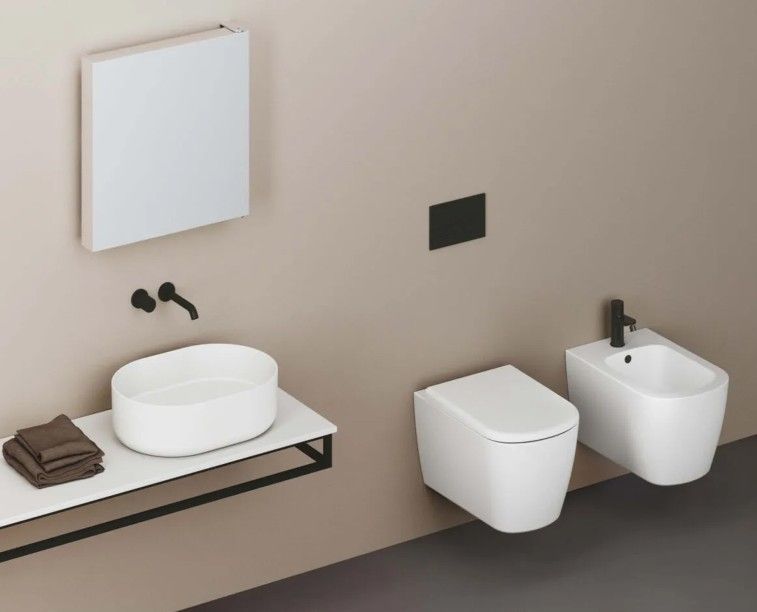 SERIE AUREA IGIENICI SOSPESO IN CERAMICA - AZZURRA