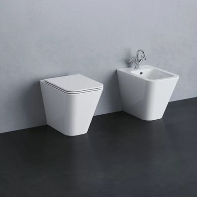 SERIE BUILD IGIENICI FILO PARETE IN CERAMICA - AZZURRA