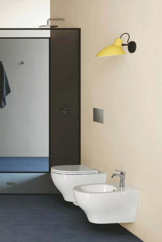 SERIE PRATICA IGIENICI SOSPESO IN CERAMICA - AZZURRA