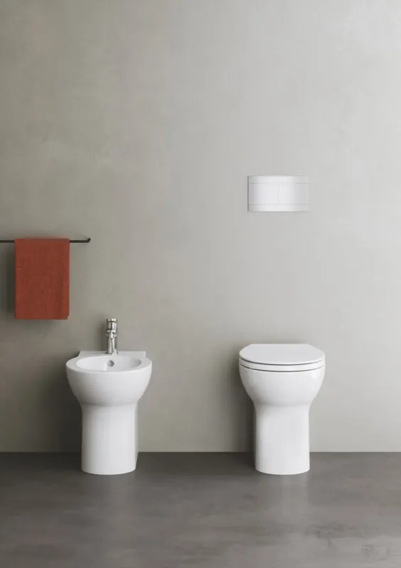 SERIE CLICK IGIENICI FILO PARETE IN CERAMICA -  AZZURA