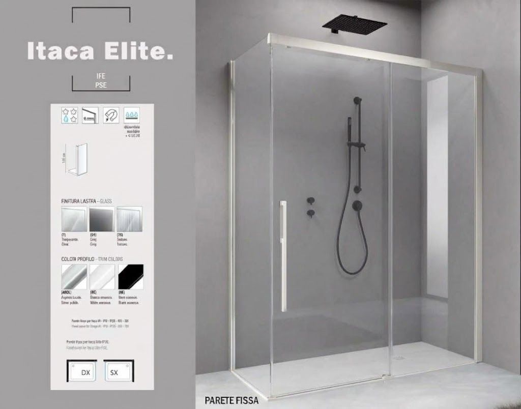 ITACA ELITE PORTA SCORREVOLE PER NICCHIA/ANGOLO CON PARETE FISSA ITACA ELITE PORTA SCORREVOLE PER NICCHIA/ANGOLO CON PARETE FISSA