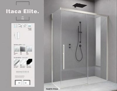 ITACA ELITE PORTA SCORREVOLE PER NICCHIA/ANGOLO CON PARETE FISSA ITACA ELITE PORTA SCORREVOLE PER NICCHIA/ANGOLO CON PARETE FISSA