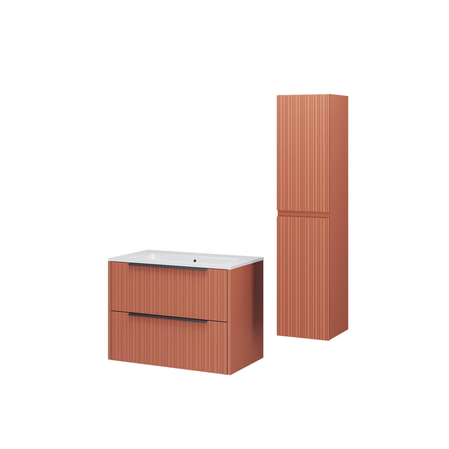 MOBILE BAGNO ETERNA PLISSETTATO DA 60 A 100 CM + COLONNA MOBILE BAGNO ETERNA PLISSETTATO DA 60 A 100 CM + COLONNA
