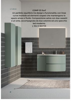 Composizione bagno SURF 3 salvia